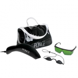 Vitality Preto Aparelho de Fototerapia em LED para Acne, Manchas e Olheiras com Necessaire Preta - Ponce