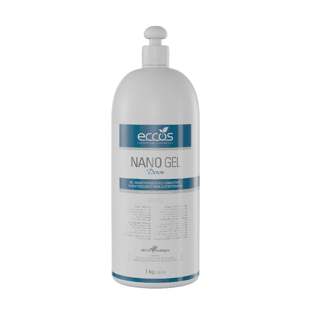 Nano Gel Detox Glicerinado Para Eletroterapia - 1kg - Eccos
