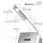 Novo Beauty Steam Maxx IOT - Aparelho de Vapor de Ozônio com Fototerapia LED - HTM