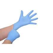 Luva Nitrílica Azul - Sem Pó - Medix Brasil