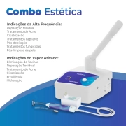 Combo Estética - AF Prime Alta Frequência + Derm Face Vapor Ativado - MedStart 