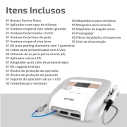 Beauty Dermo Maxx Equipamento de Vacuoterapia com LED - HTM