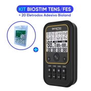Biostim TENS/FES + Eletrodo Adesivo 5x5 cm (20 unidades) - Bioset