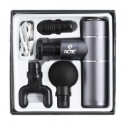 Massageador Massage Gun Portátil - Prata - Acte Sports