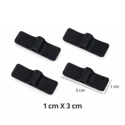  Kit com 4 Eletrodos de Silicone 1x3 cm - HTM