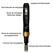 Derma Pen G3 - Caneta de Microagulhamento - Alur