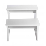 Escada 2 Degraus - Linha Creta - Salus Brasil -Branco