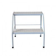 Escada para Maca Branca de 2 Degraus Metálica Andros - BCMED