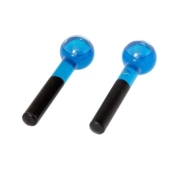 Esferas Grande De Vidro Para Massagem Facial E Cromoterapia – Par - BCMED-Azul