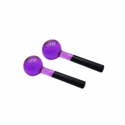 Esfera Pequena De Vidro Para Massagem Facial E Cromoterapia – Par - BCMED-Lilas