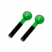 Esfera Pequena De Vidro Para Massagem Facial E Cromoterapia – Par - BCMED-Verde