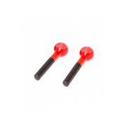 Esfera Pequena De Vidro Para Massagem Facial E Cromoterapia – Par - BCMED-Vermelho