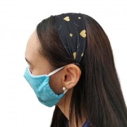 Faixa De Cabelo Para Máscara De Proteção Modelo Coração Estrelado - BCMED