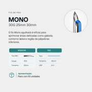 Fios de PDO Liso Mono 30G – 25mm/30mm - Pack com 10 unidades - Alur Medical