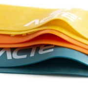 Kit 3 Mini Band - Faixa Elástica de 3 Intensidades T71 - Azul, Amarelo e Laranja - Acte Sports