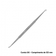 Kit 7 Curetas em Aço Inox - Ferramentas para Extração de Acne, Cravos e Espinhas - BCMED