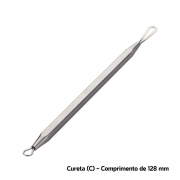 Kit 7 Curetas em Aço Inox - Ferramentas para Extração de Acne, Cravos e Espinhas - BCMED