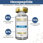 Kit Anti-Rugas - Ativo Hexapeptide Redutor de Rugas + Ativo Protein Peptide p/ Produção de Colágeno - 10 ml - SkinDeep 