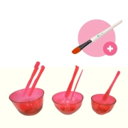 Kit Básico 2.0 - Cubetas + Espátula + Pincel - Acessórios de Estética - Estek