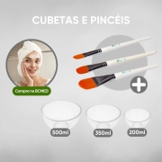 Kit Básico - Cubetas (P, M e G) + Pincéis (n°2, 4 e 6) - Estek 