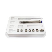 Kit de Vacuoterapia - Beauty Dermo HTM + Kit de Ventosas Glúteos Pump Up + Caneta para Peeling de Diamante