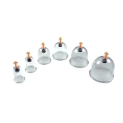 Kit de Ventosa com 12 Ventosas de Acrílico para Ventosaterapia - Doutor Da Estética