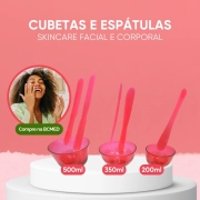 Kit Essencial 1.0 - Cubetas + Espátulas + Pincel de Seda + Esferas - Acessórios de Estética Estek