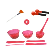 Kit Essencial 1.0 - Cubetas + Espátulas + Pincel de Seda + Esferas - Acessórios de Estética Estek