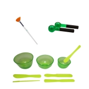 Kit Essencial 3.0 - Cubetas + Espátulas + Pincel de Seda + Esferas - Acessórios de Estética Estek