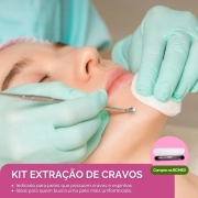 Kit Extração de Cravos e Espinhas - Nano Amolecedor de Comedões + 4 Curetas - Eccos Cosméticos 