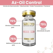  Kit Facial - Ativo Az-Oil Control p/ Controle de Oleosidade + Ativo Antioxidante Coenzyme Q10 - 10 ml - SkinDeep