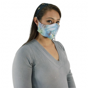 Kit Máscara e Faixa - Estampado + Faixa de Cabelo Coração Estrelado - BCMED