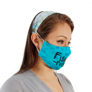 Kit Máscara e Faixa - Fisioterapia + Faixa de Cabelo Borboleta - BCMED