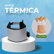 Kit Massagem Completa - Pedras + Aquecedor de Pedra + Manta Térmica Abdominal + Rolo de Massagem + Luva Massageadora - Estek 