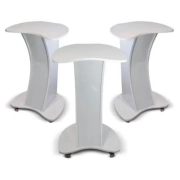 Kit Mesa Auxiliar Laca + Suporte Mesa Auxiliar - BCMED 