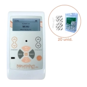  Kit Neurodyn Portable TENS/FES - Ibramed + Eletrodo Adesivo 5x5 cm (20 unidades) - Ibramed