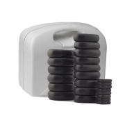 Kit Pedra Vulcânicas Basálticas + Bolsa Térmica para Pedras 110V - Estek