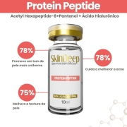 Kit Restauração - Ativo Protein Peptide p/ Produção de Colágeno + Ativo EGF Regenerador de Células - 10 ml - SkinDeep 