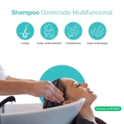 Kit Dupla Diária - Shampoo Ozonizado em Creme + Creme Dental Ozonizado - Ozoncare 