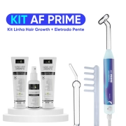 Kit Tratamento Capilar - AF Medstart + Kit para Crescimento Capilar Linha Hair Growth + Eletrodo Pente - MedStart
