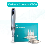 Kit Ve PEN Caneta de Microagulhamento + 10 Cartuchos de 36 agulhas - Variestética