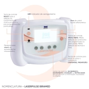 Laserpulse Portable Ibramed - Aparelho para Reabilitação de LED e Laser 