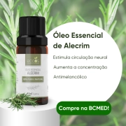 Óleo Essencial de Alecrim Origem Espanhola 10ml - Eccos Cosméticos