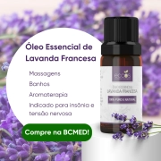 Óleo Essencial de Lavanda Origem Francesa 10ml - Eccos Cosméticos