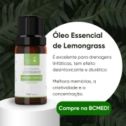 Óleo Essencial De Lemongrass 10ml - Eccos Cosméticos