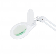 Lupa Articulada Com Fixador Para Mesa, Dimmer, Zoom De 8X E Led - Hl-410 - Solver