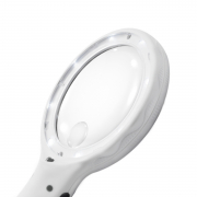 Lupa De Mão Portátil Com 8 Leds E Ultravioleta Com Aumento Bifocal Slp-195 - Led /Uv Para Estética - Solver