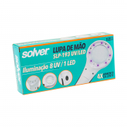 Lupa De Mão Portátil Com Iluminação Ultravioleta E Led - Slp-193 - Solver