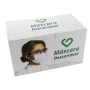 Máscara Facial Descartável Com Elástico Caixa Com 25 unidades - BCMED