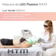 Máscara Fototerapia LED Facial + Pescoço para Fluence Maxx - HTM